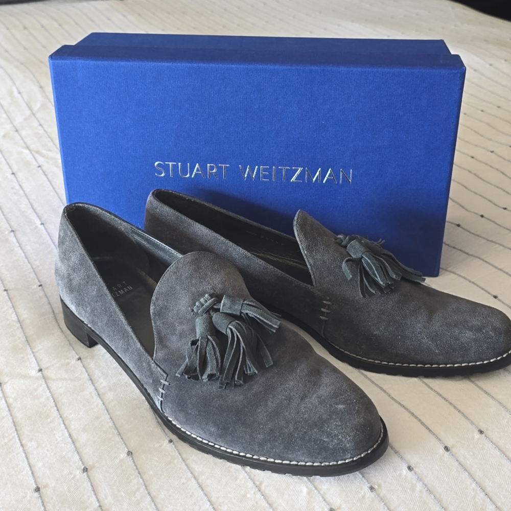 Stuart Weitzman suede loafers